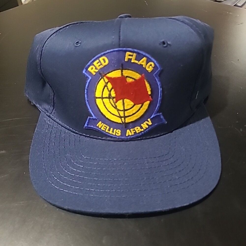 Nellis US Air Force Base Hat -  Red Flag - Nevada USAF Snapback Cap